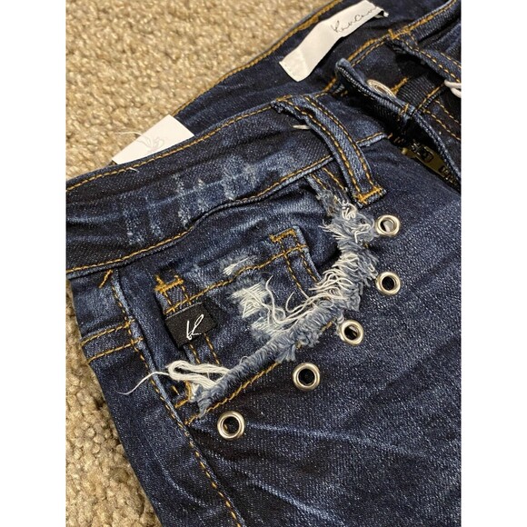 Kancan Women's Mid Rise Ankle Skinny Jeans Sz 0/23‎ Style VBK1317A - Picture 3 of 10
